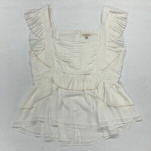 Max Studio Pleated Peplum Blouse